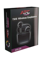 Ασύρματα Ακουστικά Earbuds ATC-25 TWS Μαύρα
